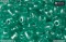 PRECIOSA Twin, dvoudirková perlička - zelený nástřik na krystalu