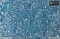 PRECIOSA Twin, dvoudirková perlička - krystal se sv. modrým průtahem