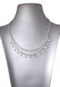 Svatební náhrdelník - dvou řad - broušená sluníčka a drops preciosa 