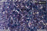 PRECIOSA Twin, dvoudirková perlička - krystal s fialovým průtahem, AB 