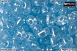 PRECIOSA Twin, dvoudirková perlička - světle modrý nástřik na krystalu 