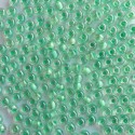 PRECIOSA rokajl 5/0 zelený průtah v krystalu - 10 g 