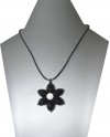 AKCE - náhrdelník s kytičkou na šňůrce 