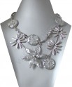 Luxusní náhrdelník v kombinaci stříbrné barvy 