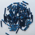 PRECIOSA čípky 15 mm - tmavě modré se stříbrným průtahem - 25 g 