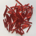PRECIOSA čípky 25 mm - červená se stříbrným průtahem - 25 g 