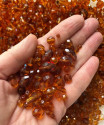 MIX broušených perlí - topas 