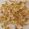 PRECIOSA čípky 3" - 6,7 mm - zlaté se stříbrným průtahem - 50 g 