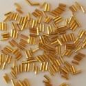 PRECIOSA čípky 3" - 6,7 mm - zlaté se stříbrným průtahem - 10 g 