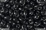 PRECIOSA Twin, dvoudirková perlička - černá 