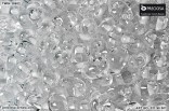 PRECIOSA Twin, dvoudirková perlička - krystal s bílým průtahem 