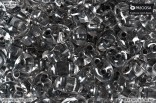 PRECIOSA Twin, dvoudirková perlička - krystal s šedým průtahem 